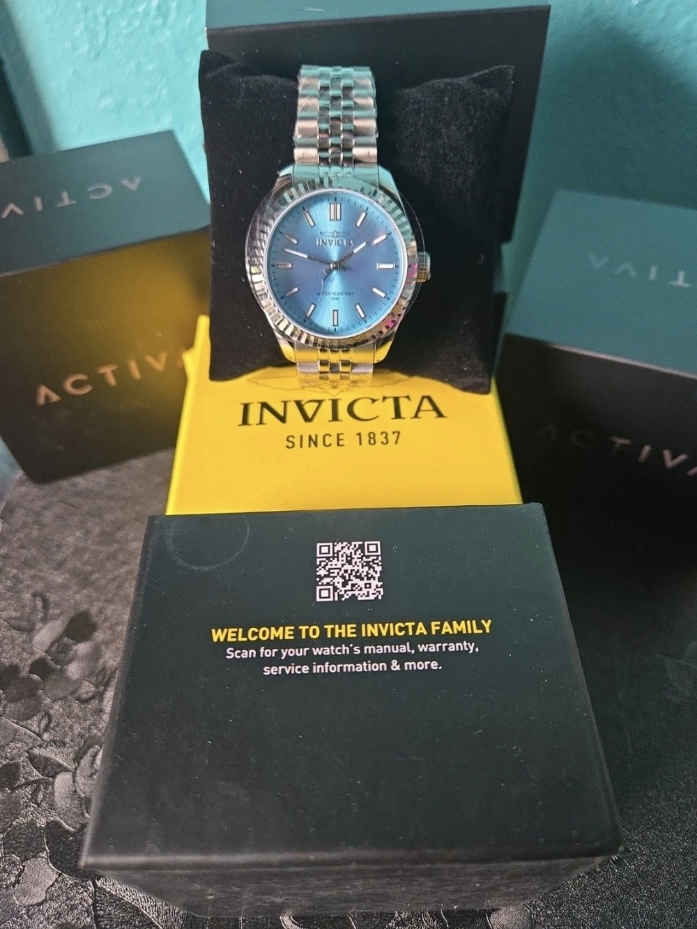 Brand New Invicta Specialty Oxford Watch 48907 Tiffany Blue Sunray Dial 36mm